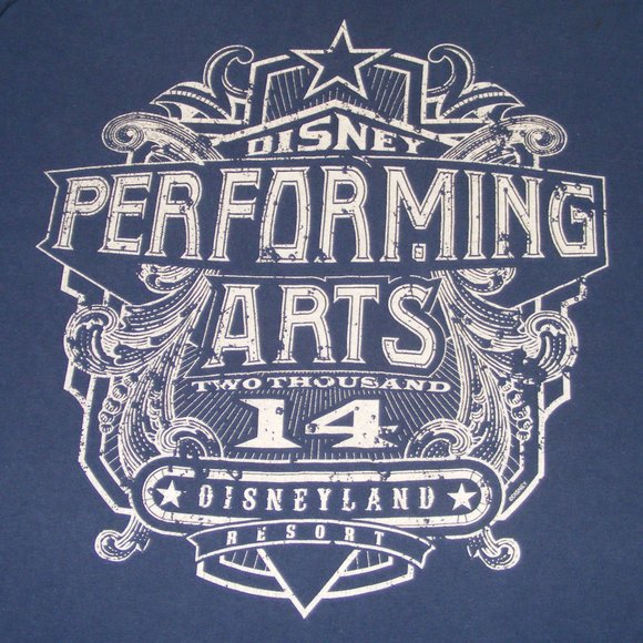 DISNEYLAND ACTORS/Performing Arts Tshirt, M, Navy Blue, SS, 2014 Event - Picture 2 of 9